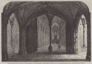 彼得伯勒的大不列颠考古学院，大教堂中殿的入口 作者 塞缪尔·里德